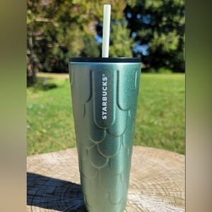 Starbucks 2022 Stainless Steel Mermaid Scales Venti Spring Tumbler Cold Cup